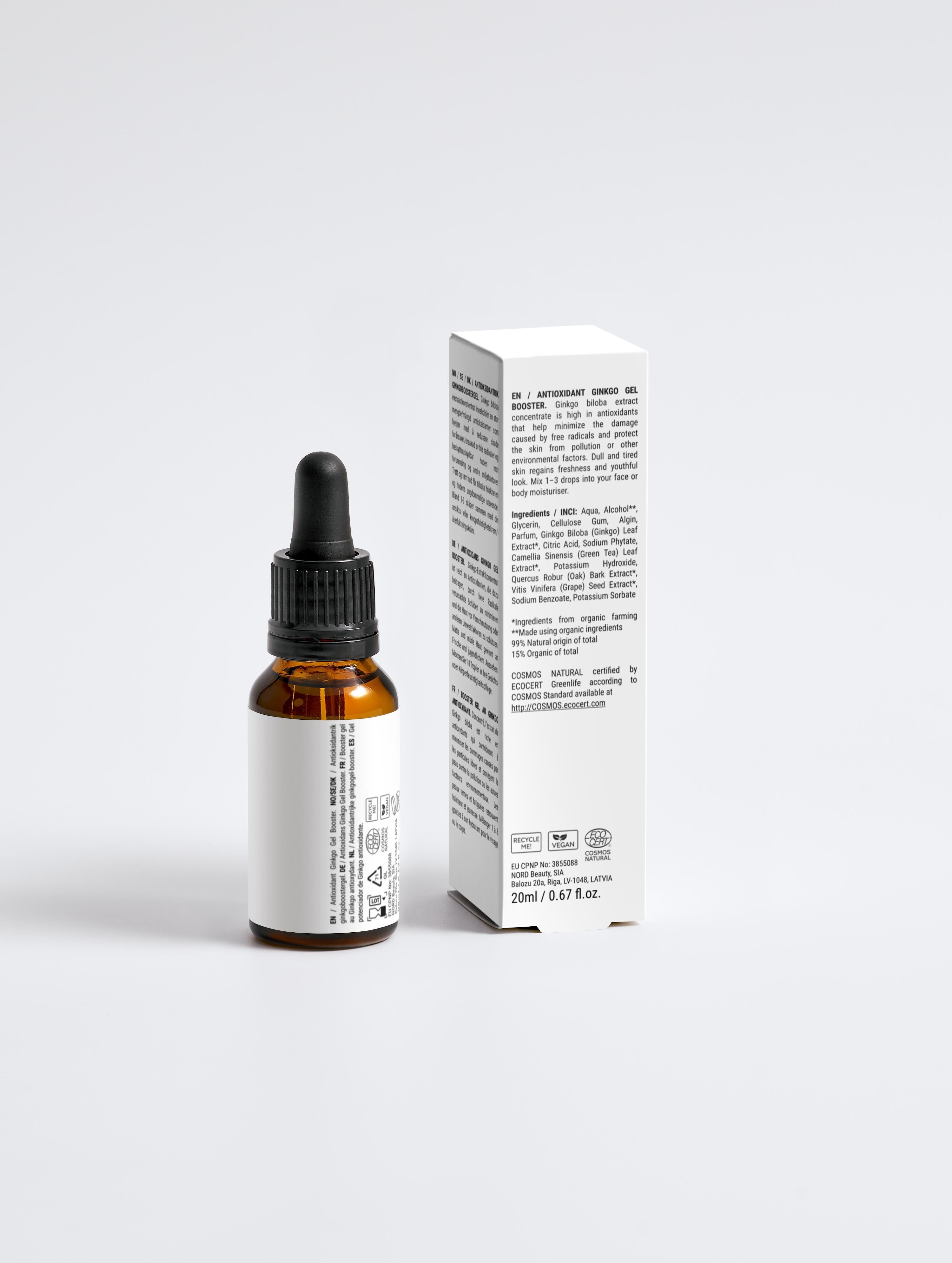 Gel Booster au ginkgo antioxydant